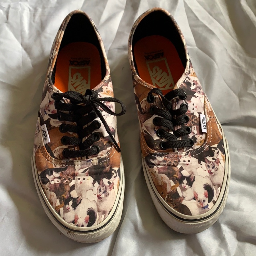 ASPCA vans collaboration, cat print